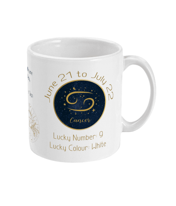 Cancer Zodiac Sign Astrology Mug - 21 June to 22 July - Image 3