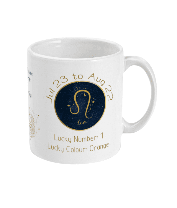 Leo Zodiac Sign Astrology Mug - 23 July to 22 August - Image 3