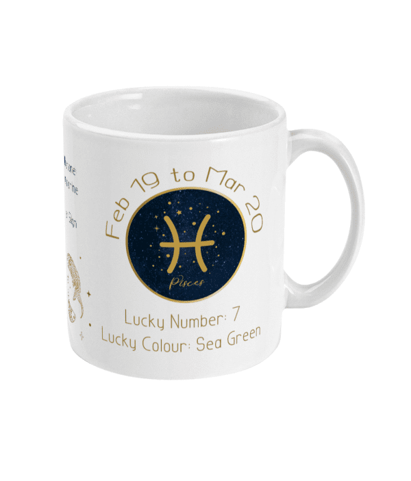 Pisces Zodiac Sign Astrology Mug - 19 February to 20 March - Image 3