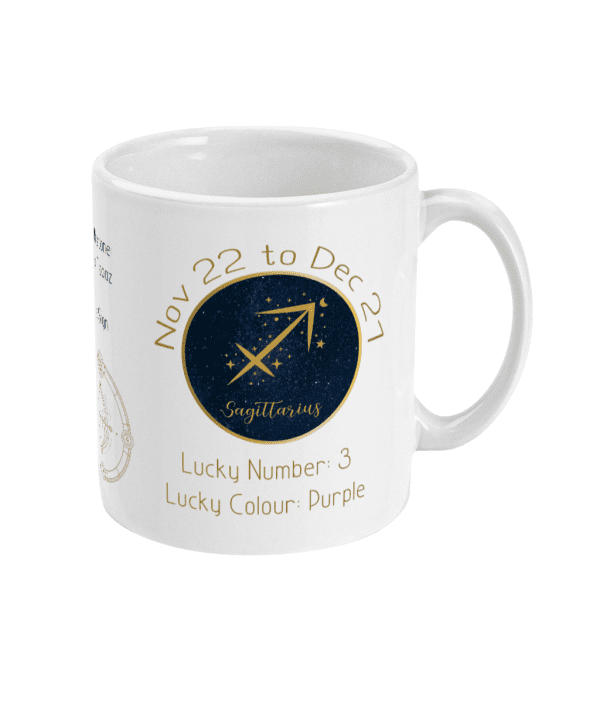Sagittarius Zodiac Sign Astrology Mug - 22 November to 21 December - Image 3