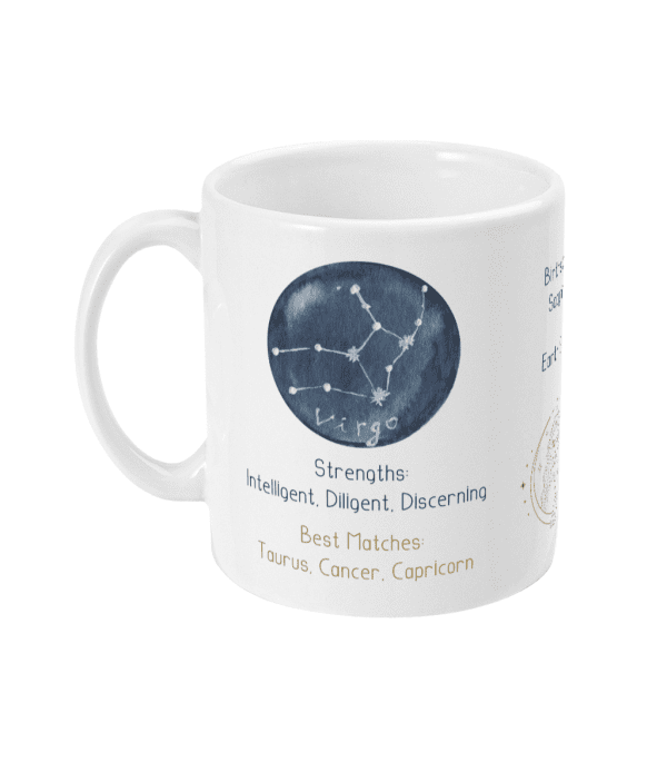 Virgo Zodiac Sign Astrology Mug - 23 August to 22 September