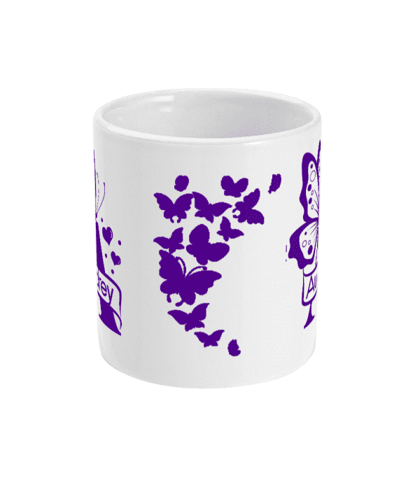 Personalised Letter A Monogram Butterfly Mug - Image 5