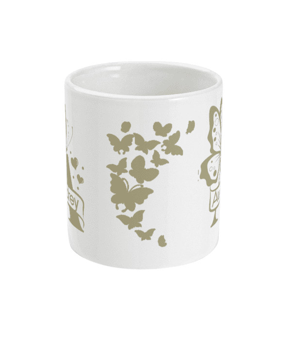 Personalised Letter A Monogram Butterfly Mug - Image 8