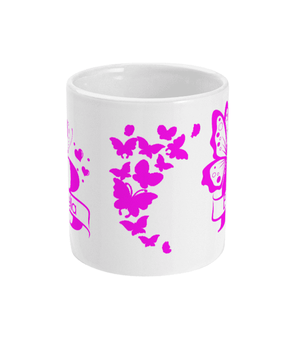 Personalised Letter B Monogram Butterfly Mug - Image 2
