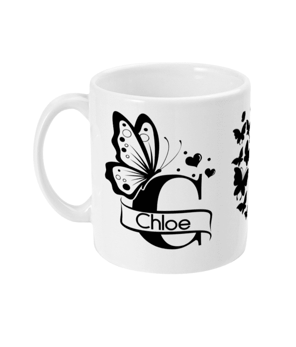 Personalised Mug with Butterflies