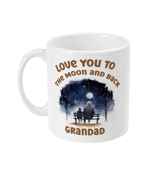 Grandad Love You to the Moon and Back with Grandson Mug