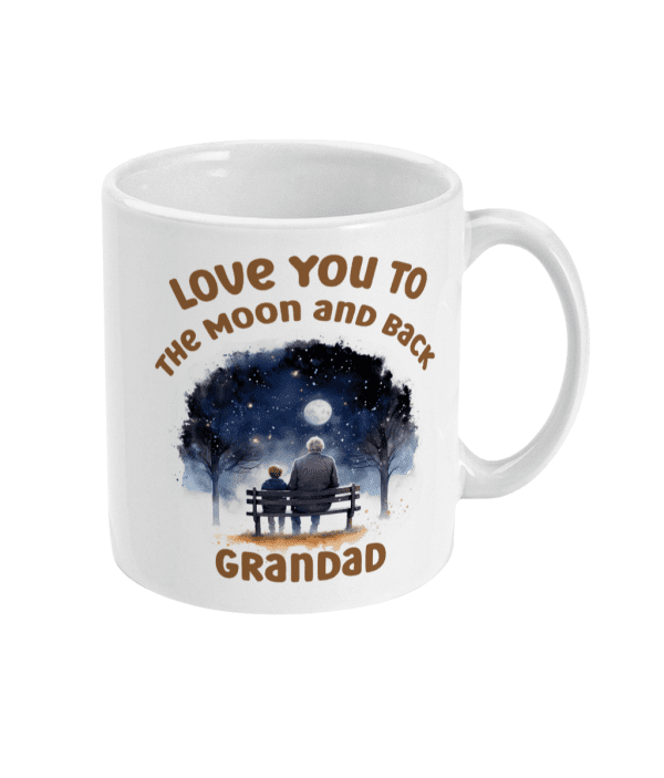 Grandad and Grandson To The Moon and Back Mug - Image 3
