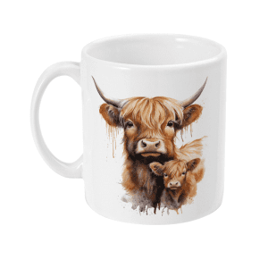 Highland Cow and Calf Mug