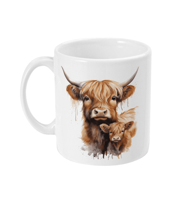 Highland Cow and Calf Mug