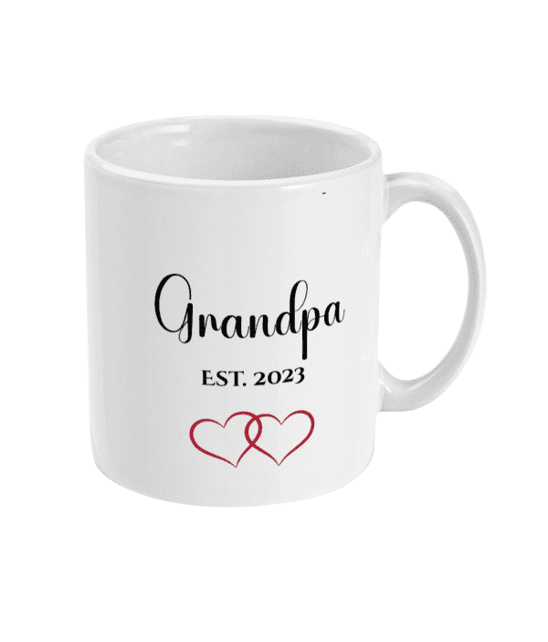 Grandad/Grandpa/Gramps/Pops To Be Est 2023 Mug - Image 4