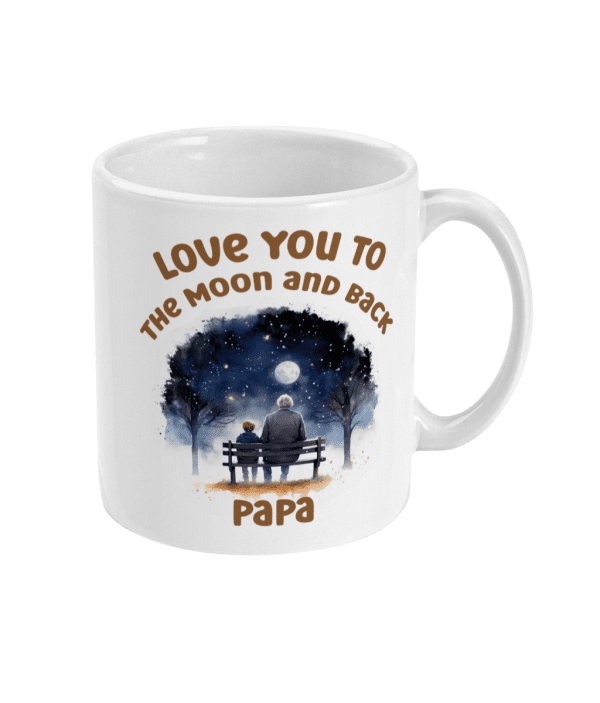 Grandad and Grandson To The Moon and Back Mug - Image 5