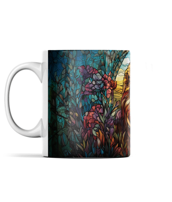 Stain Glass Lion Mug