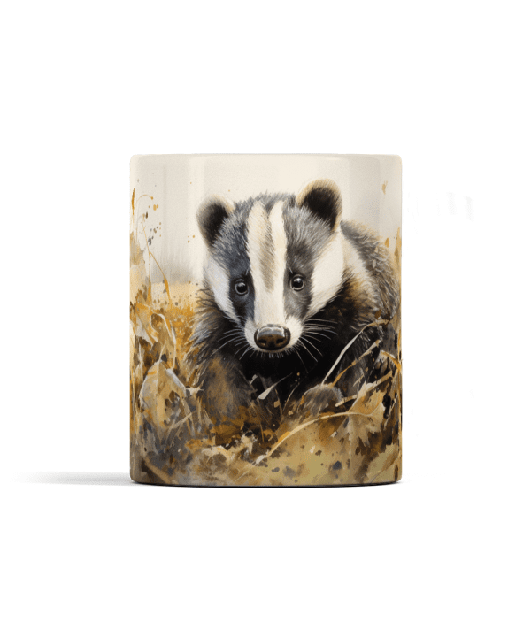 Badger in a Field Mug - Image 2