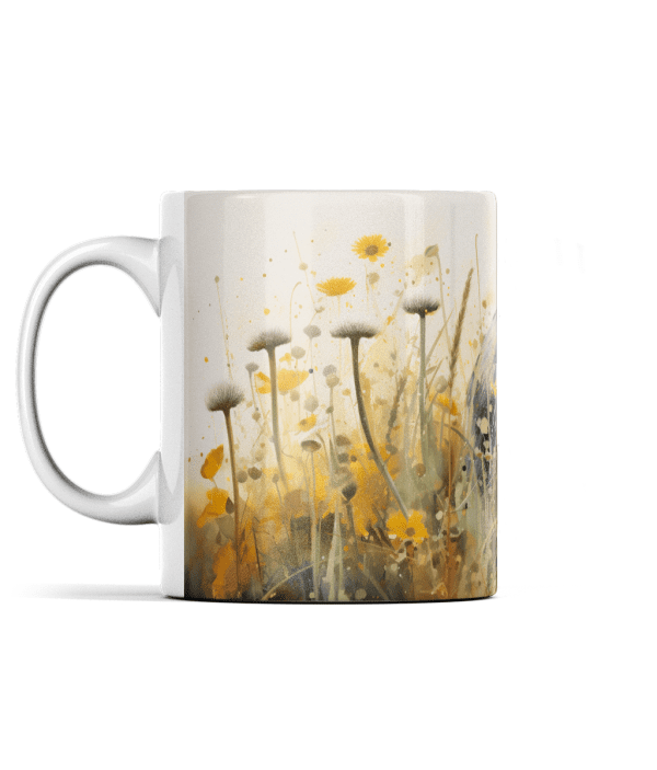 Badger with Wildflowers Mug