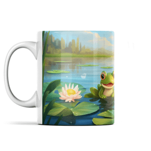 Frogs on a Lily Pad Mug