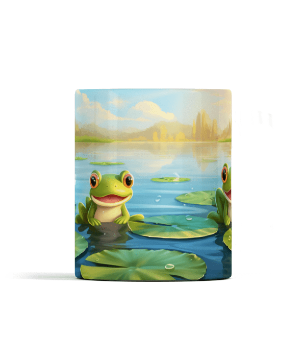 Two Frogs on Lily Pads Mug - Image 2