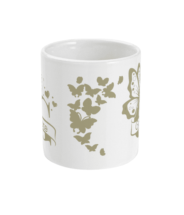 Personalised Letter G Monogram Butterfly Mug - Image 8