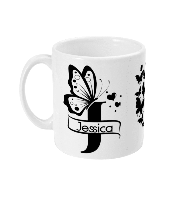 Initial J Personalised Mug