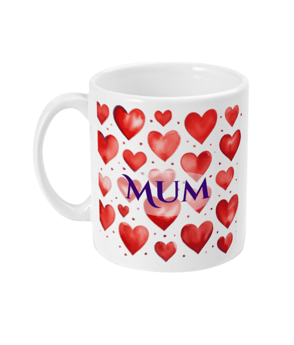 Love Hearts and Poem Mug