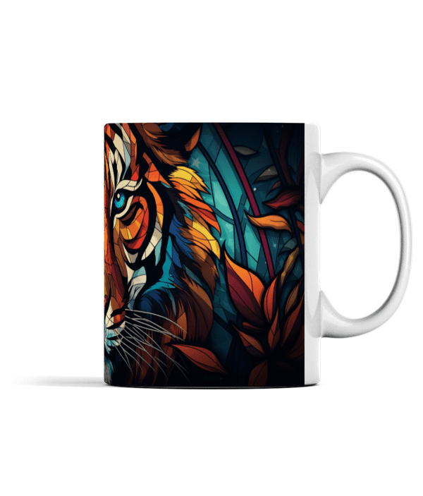 Stained Glass Tiger Mug