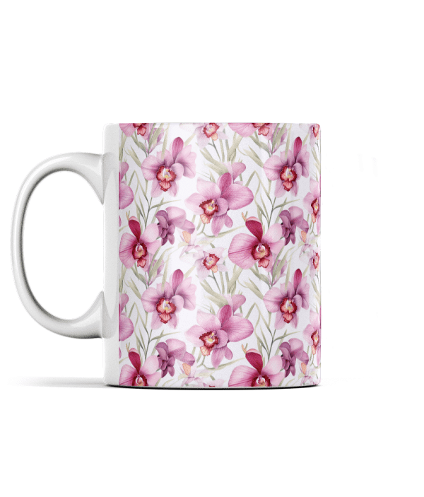Orchids Watercolour Mug
