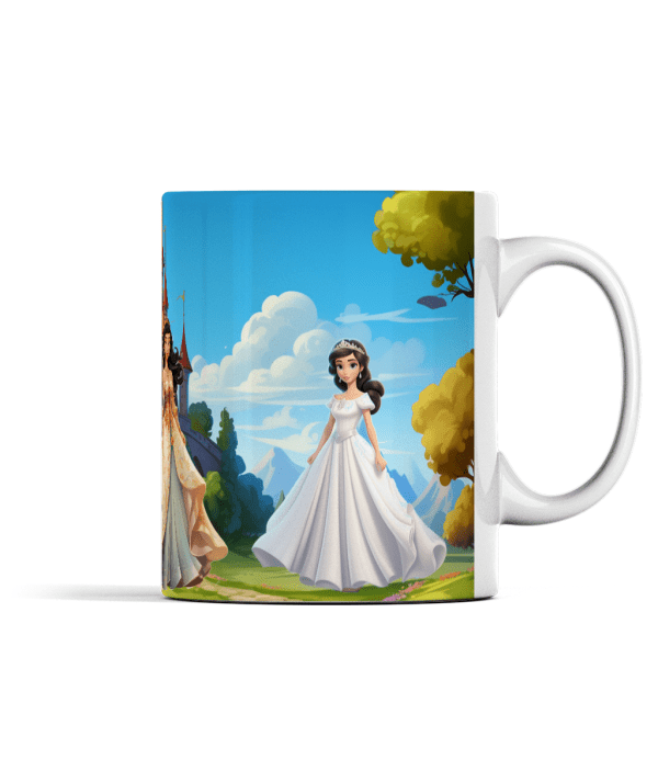 Three Princesses at a Castle Mug