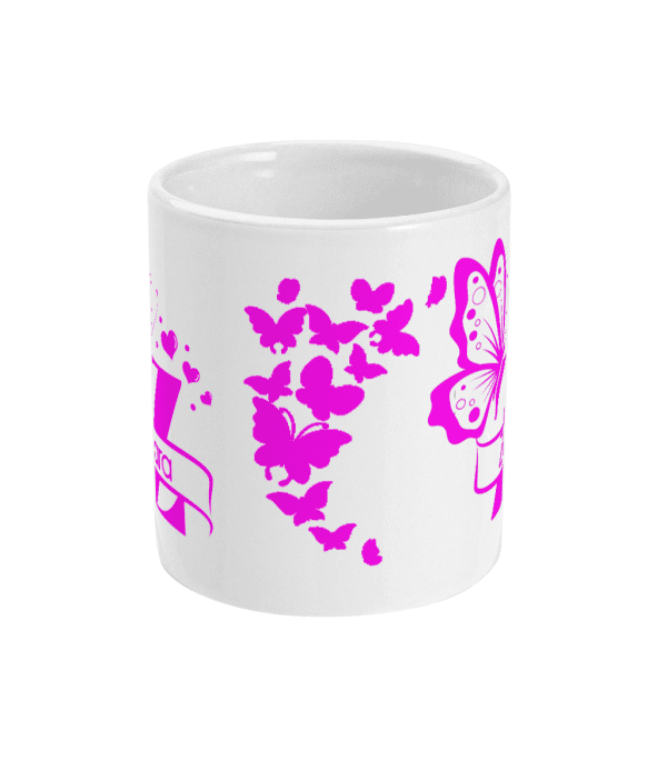 Personalised Letter Z Monogram Butterfly Mug - Image 4