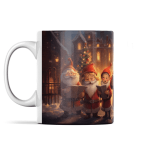 Carol Singing Santas Christmas Mug