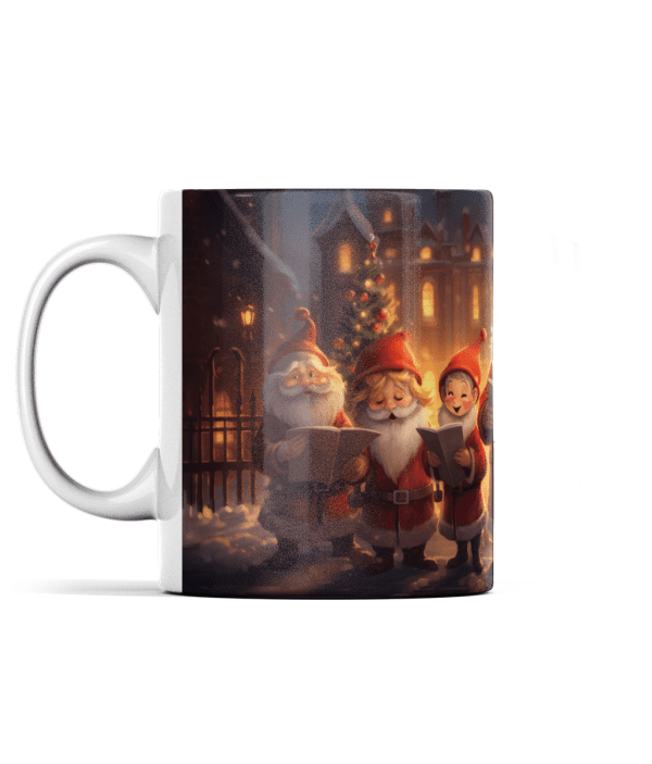 Carol Singing Santas Christmas Mug