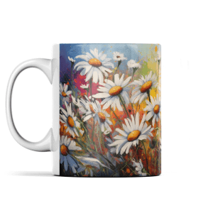 Daisies in Graffiti Style Mug