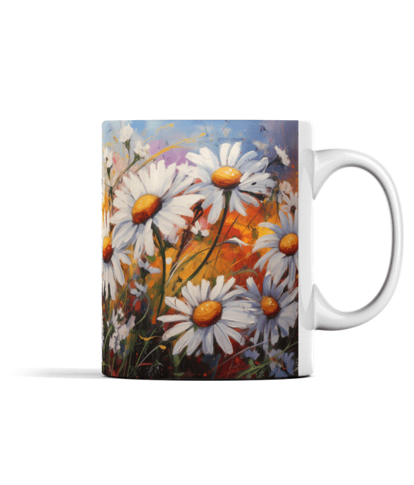 Daisies in Graffiti Style Mug