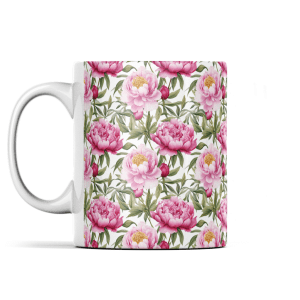 Peonies in Watercolours Mug