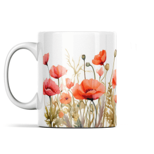 Poppies in a Field Mug