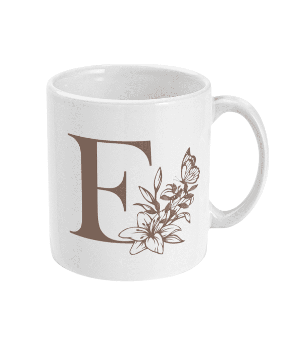 Initial F Mug