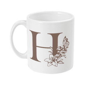 Initial H mug