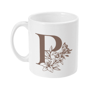 Initial P Mug