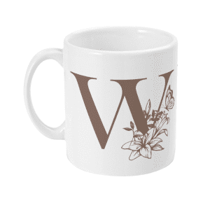 Initial W Mug