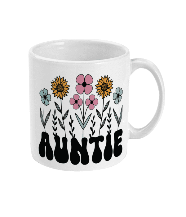 Auntie Mug with Flowers
