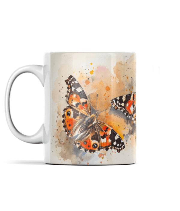 Watercolour Painted Lady Butterfly Mug - Image 2